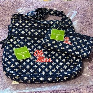 Vera Bradley Triple Zip Hipster in Ole Miss Pattern Bag Set